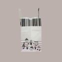 Borsa Shoppers Carta Ideale per Vaschette Gelato grafica Black&White 26+17H27cm 200 pezzi [437275f1]