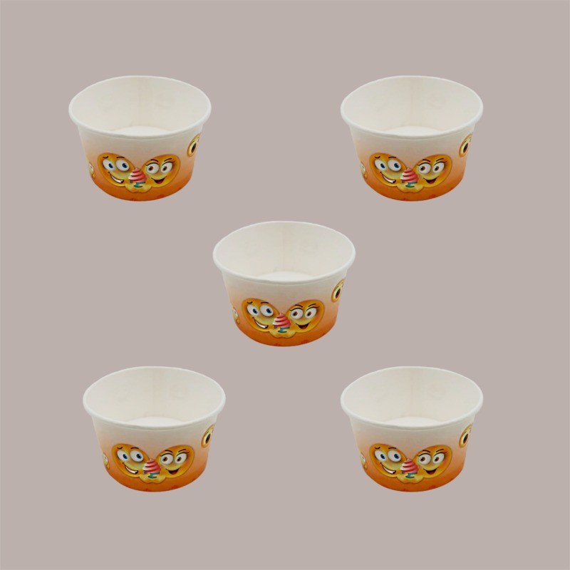 Coppette Gelato in Carta 140cc Impilabili grafica Emoticon Emoji 200 pezzi [86dcb1a7]