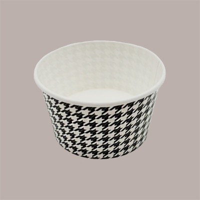 Coppette Gelato in Carta Bianco e Nero 140cc Impilabili Black&White 200 pezzi [b60d675a]