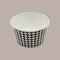 Coppette Gelato in Carta Bianco e Nero 140cc Impilabili Black&White 200 pezzi [b60d675a]