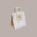 Borsa Shopper in Carta ideale per Vaschette Gelato Grafica Tono su Tono 26+17H27cm 200 pezzi [b1687eb2]