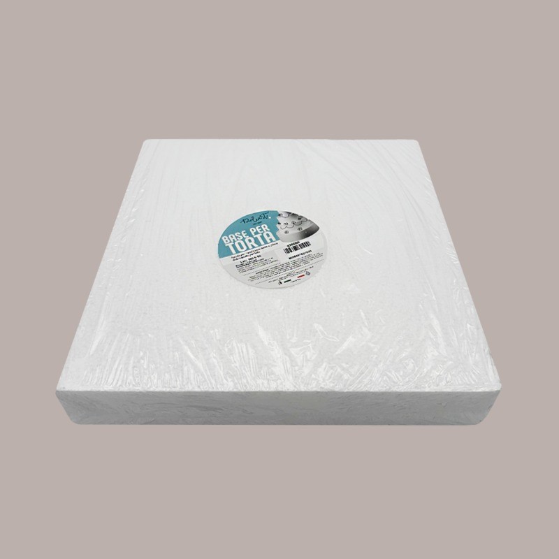 Base per Torta in Polistirolo Quadrata 30x30 cm H 5 cm 6 pezzi [6ecf9f47]