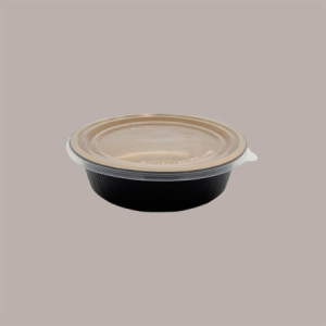 Contenitore Tondo in Alluminio Nero e Oro Eclipse per Microonde Dm19,6H5,5 cm AS121200 50 pezzi [4684da58]