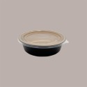 Contenitore Tondo in Alluminio Nero e Oro Eclipse per Microonde Dm19,6H5,5 cm AS121200 50 pezzi [4684da58]