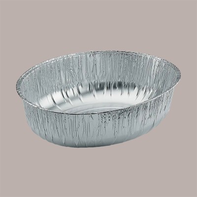 Contenitore Vaschetta Alluminio Pollo E1G Ovale 273x225H76mm Contital 50 pezzi [474fc248]