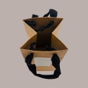Borsa Shopper Carta Naturale Porta Vasetti con Finestra 8+8x18 cm 20 pezzi [77b6a4e4]