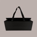 Borsa Shopper Carta Nera Elegance 35+10x15 cm 10 pezzi [82939ceb]