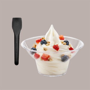 Palettine Nere per Gelato Impilate 9,5 cm 500 pezzi