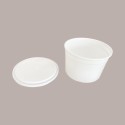 Carapina Sorbettiera per Pozzetto Gelato Cilindrica 2,5 Lt con Coperchio Plastica Bianca 22 pezzi [a6ccce8b]