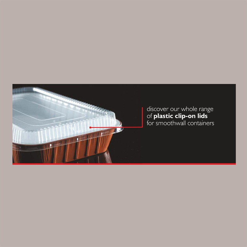 Contenitore Alluminio Terracotta interno bianco laccato 4 Porzioni Smothwall 236x185H49mm AS221530 50 pezzi [a7948571]