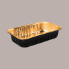 Contenitore Alluminio Oro Nero 2 Porzioni Eclipse per Microonde Smoth Wall 220x150H45mm AS221000 [e1197f6b]