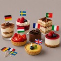 Spiedino Decorazione Bandierine Nazioni Ideali per Coppe Gelato 144 pezzi [ac76c072]