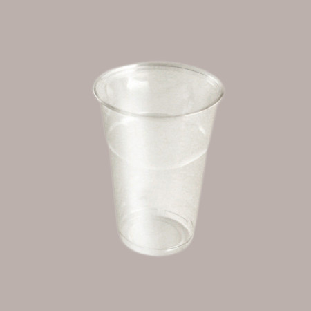 Bicchiere Plastica PET Monouso Trasparente 500cc (0,4 L alla Tacca) 100 pezzi [5530f743]