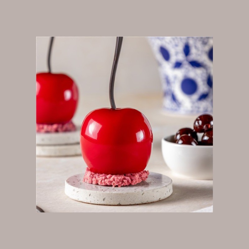 Stampo in Silicone a 5 Impronte per Dolci Monoporzione a Forma di Amarena FABBRI [65dadb38]