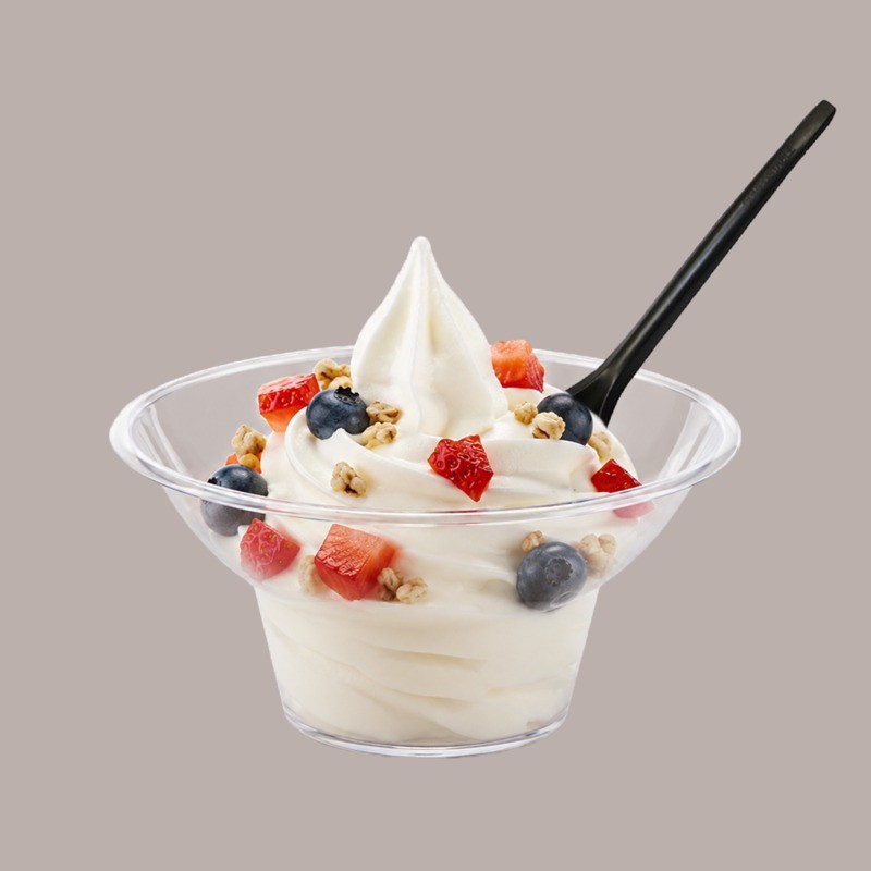 Cucchiaino Nero in PLA per Yogurt e Granita 17,5cm 200 pezzi [cdb5e04f]