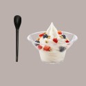 Cucchiaino Nero in PLA per Yogurt e Granita 17,5cm 200 pezzi [7aa8214b]
