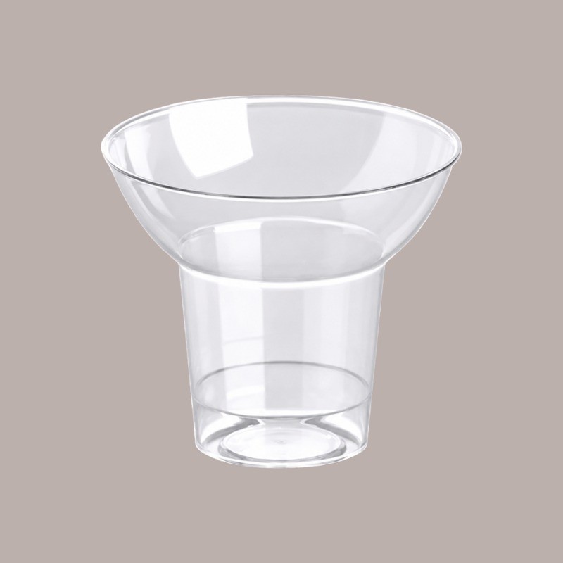 Bicchiere Svasato 260cc in PS Trasparente ideale per Yogurt Dessert Gelato GO YO 100 pezzi [14a3643a]