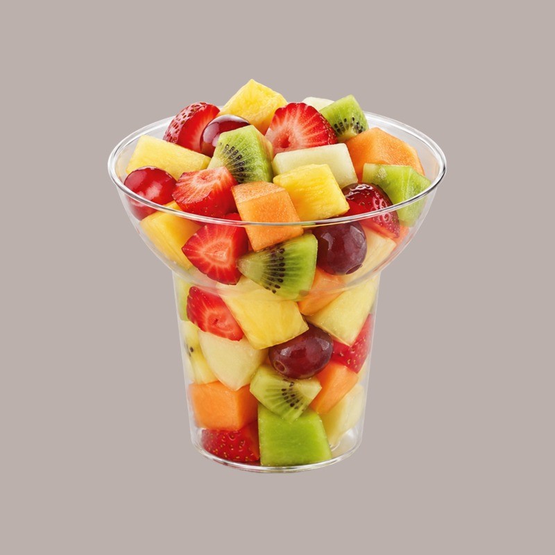 Bicchiere Svasato 260cc in PS Trasparente ideale per Yogurt Dessert Gelato GO YO 100 pezzi [5aaac411]