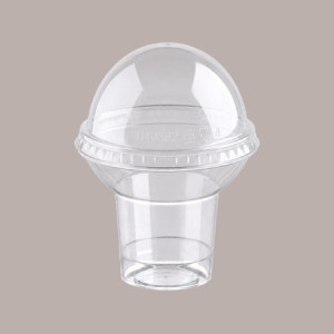 Coperchio Bombato Trasparente per Bicchiere Go Yo 200cc 040292 100 pezzi