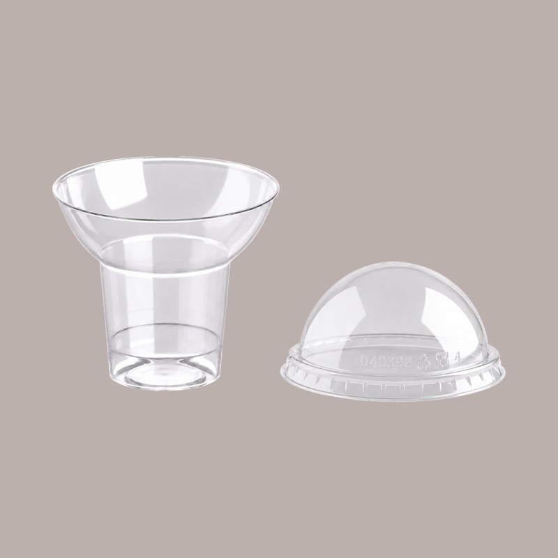 Coperchio Bombato Trasparente per Bicchiere Go Yo 200cc 040292 100 pezzi [23ef0ad7]