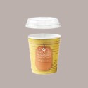 Vasetto Barattolino per Gelato con coperchio Trasparente 1000 cc 50 pezzi [356ab11e]