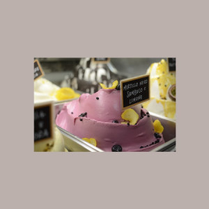 Easy al Gusto Mirtillo Nero Sambuco e Limone Preparato in Polvere per Gelato Leagel 1,2 kg