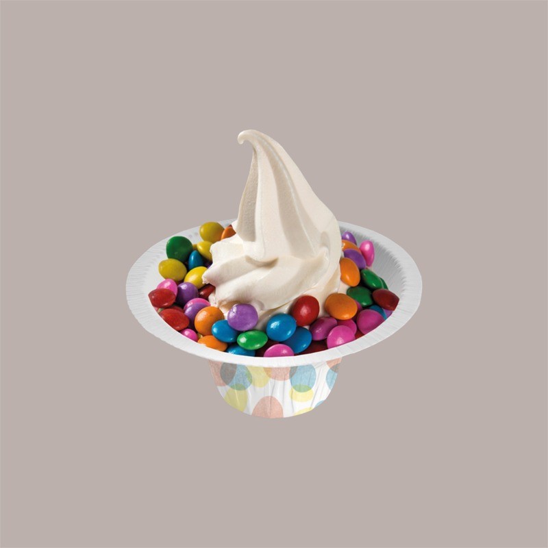 Coppetta Yogurt Gelato 100cc in Carta Riciclabile Grafica Pois Go Yo 50 pezzi [3b451a19]