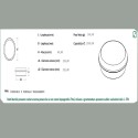 10 Vaschetta Torta Tonda PS Bianco per Semifeddi Dolci 10 Porzioni [528431f7]