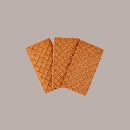Biscotto Gelato SENZA GLUTINE Rettangolare al Cacao Bisgel BREAK&GO 385 pezzi - 5 kg [321750ff]