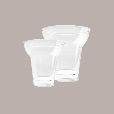 Bicchiere Svasato 260cc in PS Trasparente ideale per Yogurt Dessert Gelato GO YO 100 pezzi [398036a7]