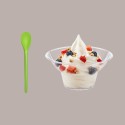 Cucchiaini Multicolor Impilati in PLA per Yogurt e Granita 13,8 cm 300 pezzi [fd04f94a]