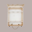 1 Pz Scatola in Legno di Pino Cassetta Stesa porta 3 Bottiglie Olio Vino da 750 Ml  350x290H9,5mm [6a16b444]
