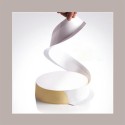 Stampo Monouso in Plastica Bianco per Semifreddi Bavaresi One Strip Dm140H35mm 10 pezzi [6a6df525]