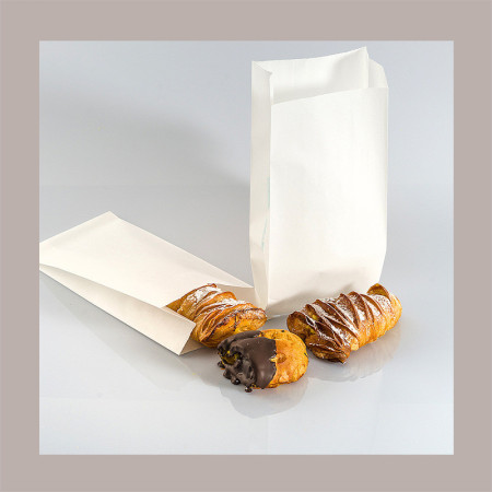 Sacchetto Carta Bianco Kraft 12x26 cm ideali per Alimenti Pizza Pane 10 Kg [52f67dfd]