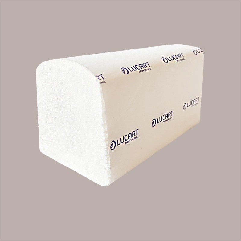 Tovaglioli di Carta bianca Intercalati 2 veli 16x24 cm 40x150 pezzi [01a37910]