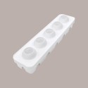 Stampo in Silicone 3D per Frutta Realistica Mela Ciliegia e Pesca dm 60 mm H 55 mm [611b80c2]