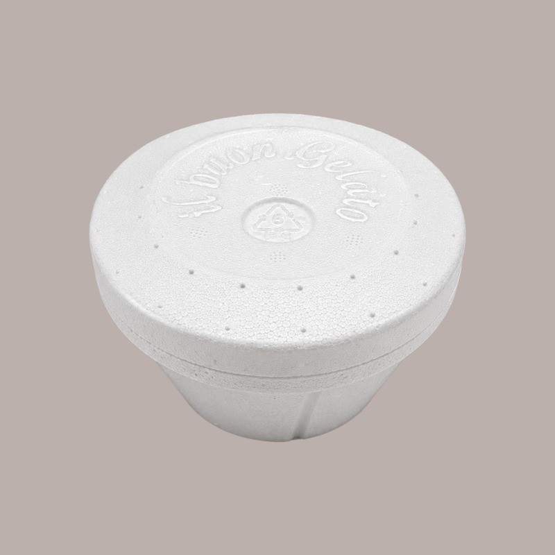 Vaschetta Gobelet per Asporto Gelato in Polistirolo 300 cc 100 pz [96aec6d6]