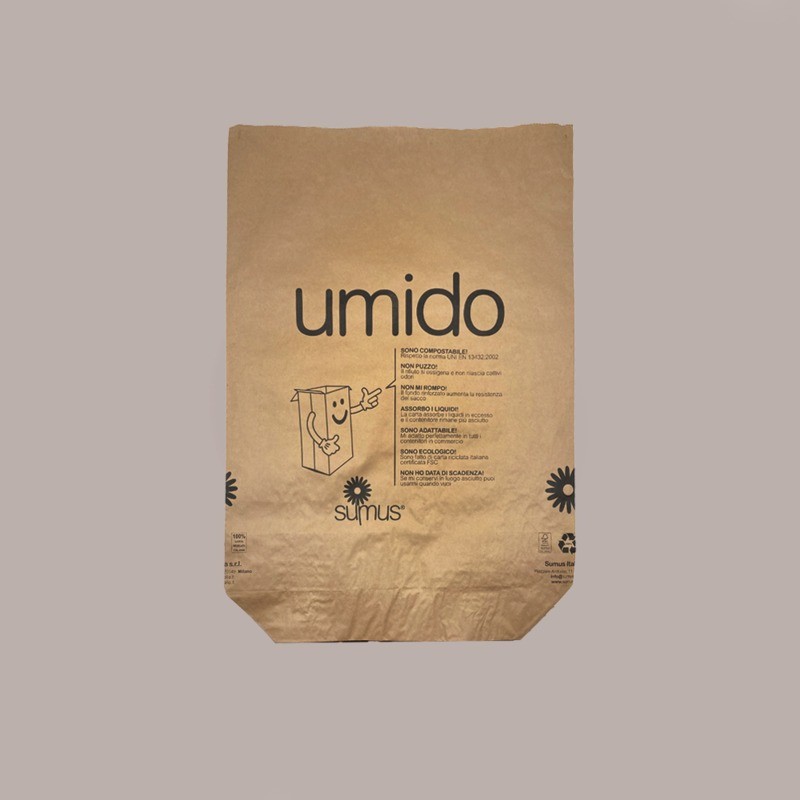 Sacchi Carta per Raccolta Differenziata Umido Organico 60 Lt 40 Pezzi [73fbbc0f]