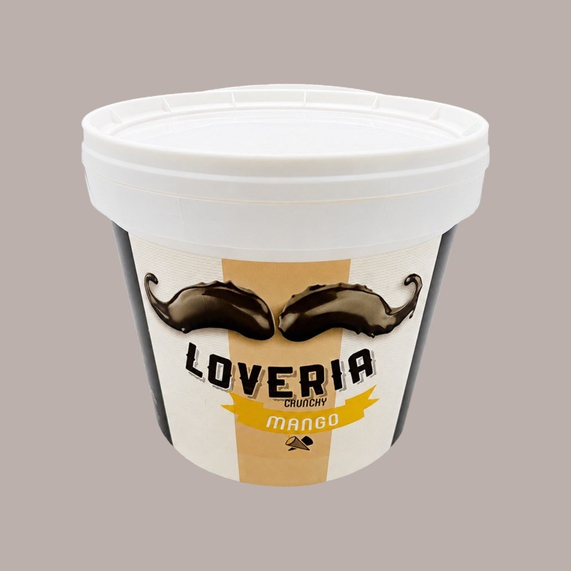 Loveria Crema Spalmabile al Gusto Crunchy Mango ideale per Gelato Dolci Leagel 5 Kg [7c2a15f2]