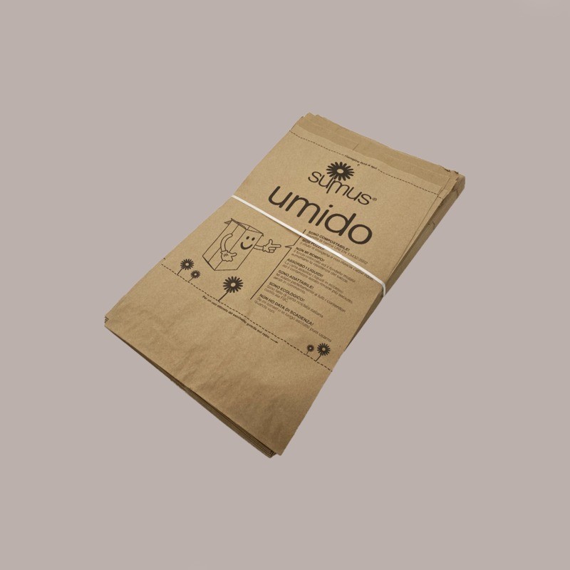 Sacchi Carta per Raccolta Differenziata Umido Organico 20 Lt 100 Pezzi [b012e590]