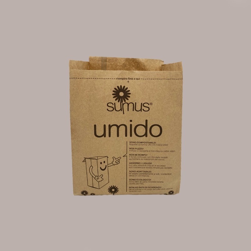 Sacchi Carta per Raccolta Differenziata Umido Organico 20 Lt 50 Pezzi [a034d946]