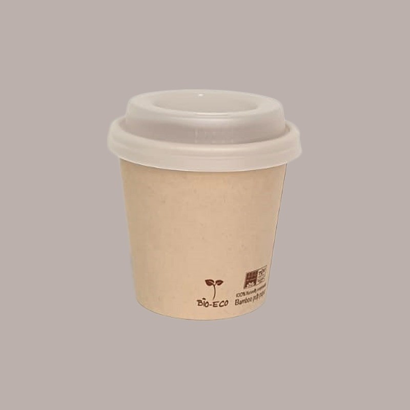 Bicchiere Carta per Caffè Biodegradabile Compostabile 4oz 120cc 50 pezzi [b5256555]