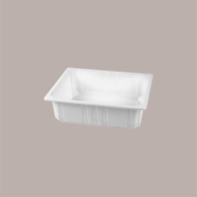 Vaschette 1/2 Gastronorm in Polipropilene Termosaldanti Bianche 32x26,5H9,5 cm 56 pezzi [d4a4e674]
