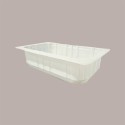 Vaschette 1/2 Gastronorm in Polipropilene Termosaldanti Bianche 32x26,5H9,5 cm 56 pezzi [8bcd2250]