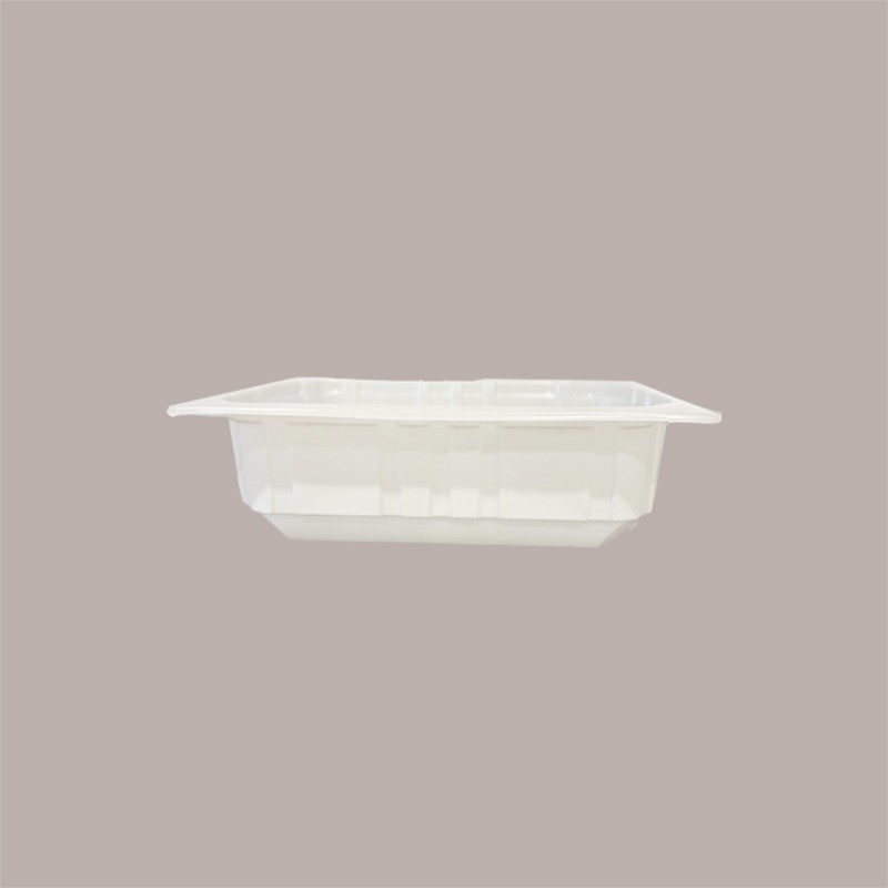 Vaschette 1/2 Gastronorm in Polipropilene Termosaldanti Bianche 32x26,5H9,5 cm 56 pezzi [bfcf2363]