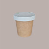 Bicchiere Carta Termico Caffè 80cc 3oz Avana Marrone Naturale 100 pezzi [8553a5ee]