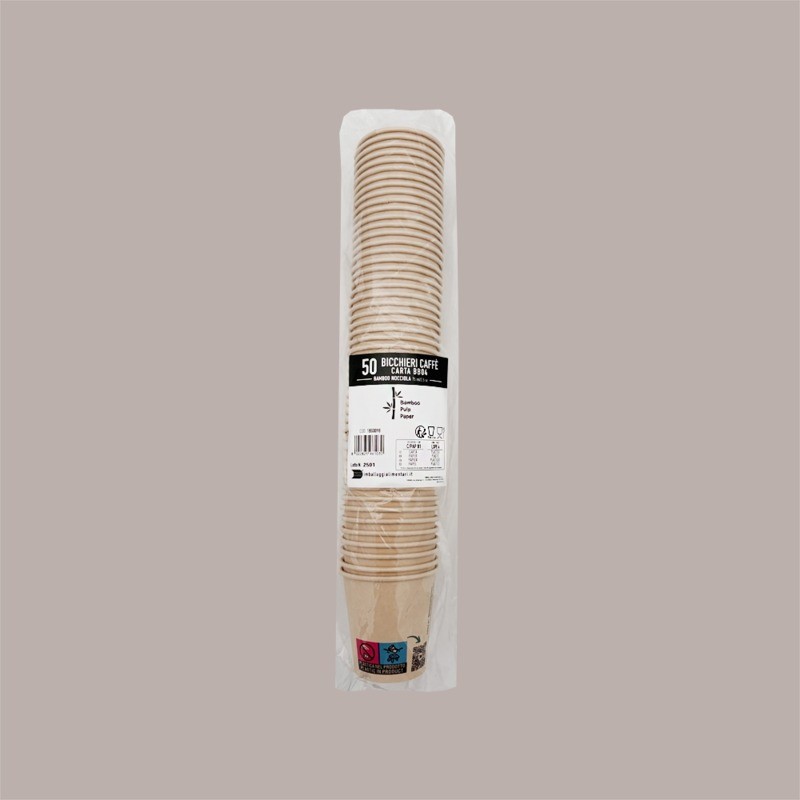 Bicchiere Carta Termico Caffè 80cc 3oz Avana Marrone Naturale 100 pezzi [38c8412f]
