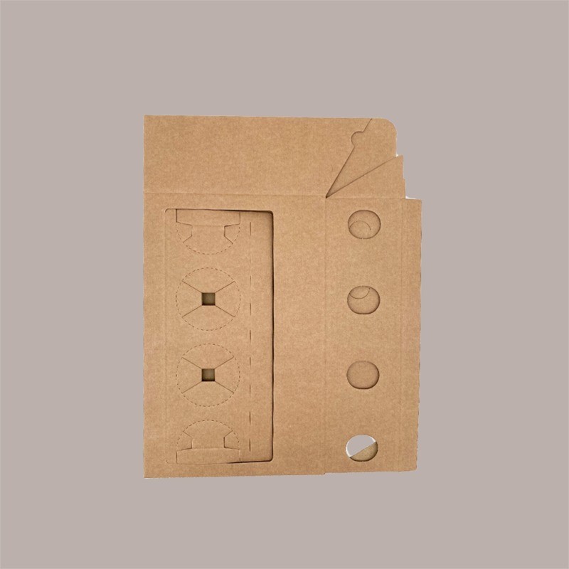 Scatola Astuccio Porta 4 bottiglie da 33cl Pub Cartoncino Avana 310x85x275 mm 10 pezzi [c754f9e6]