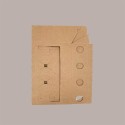 Scatola Astuccio Porta 4 bottiglie da 33cl Pub Cartoncino Avana 310x85x275 mm 10 pezzi [c754f9e6]