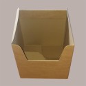 Scatola Prestige in Carta Avana con Coperchio Trasparente 210x210H210mm 5 pezzi [9703caa4]